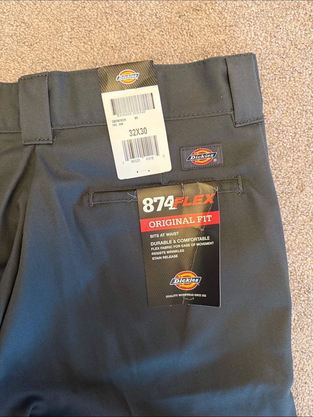 Dickies Men's 874 Flex Original Fit Shorts in Charcoal Gray